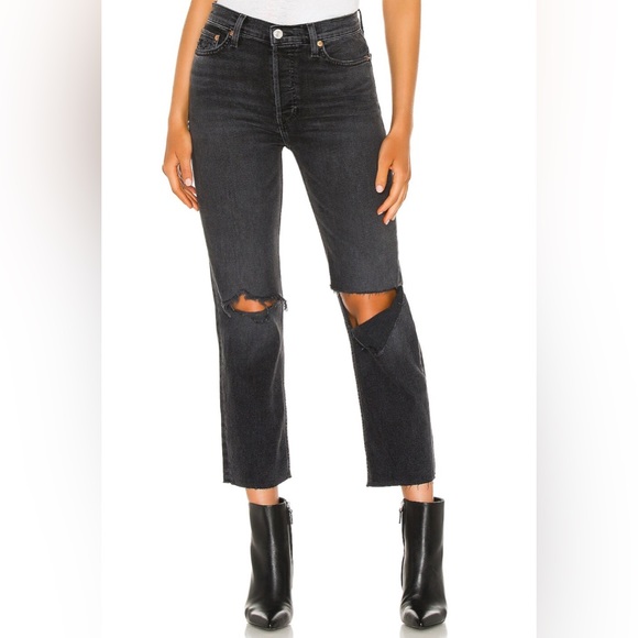 Re/Done Denim - NWOT Re/Done 70s Stove Pipe Cropped Jeans